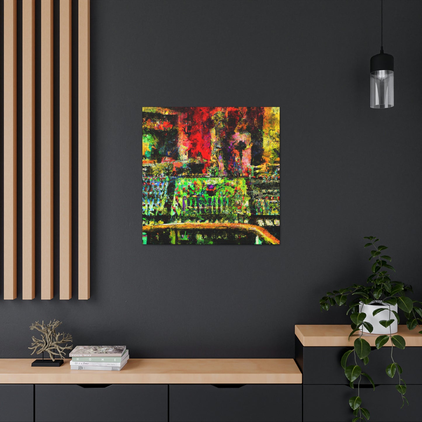 "Mixing Board Melody" - Canvas