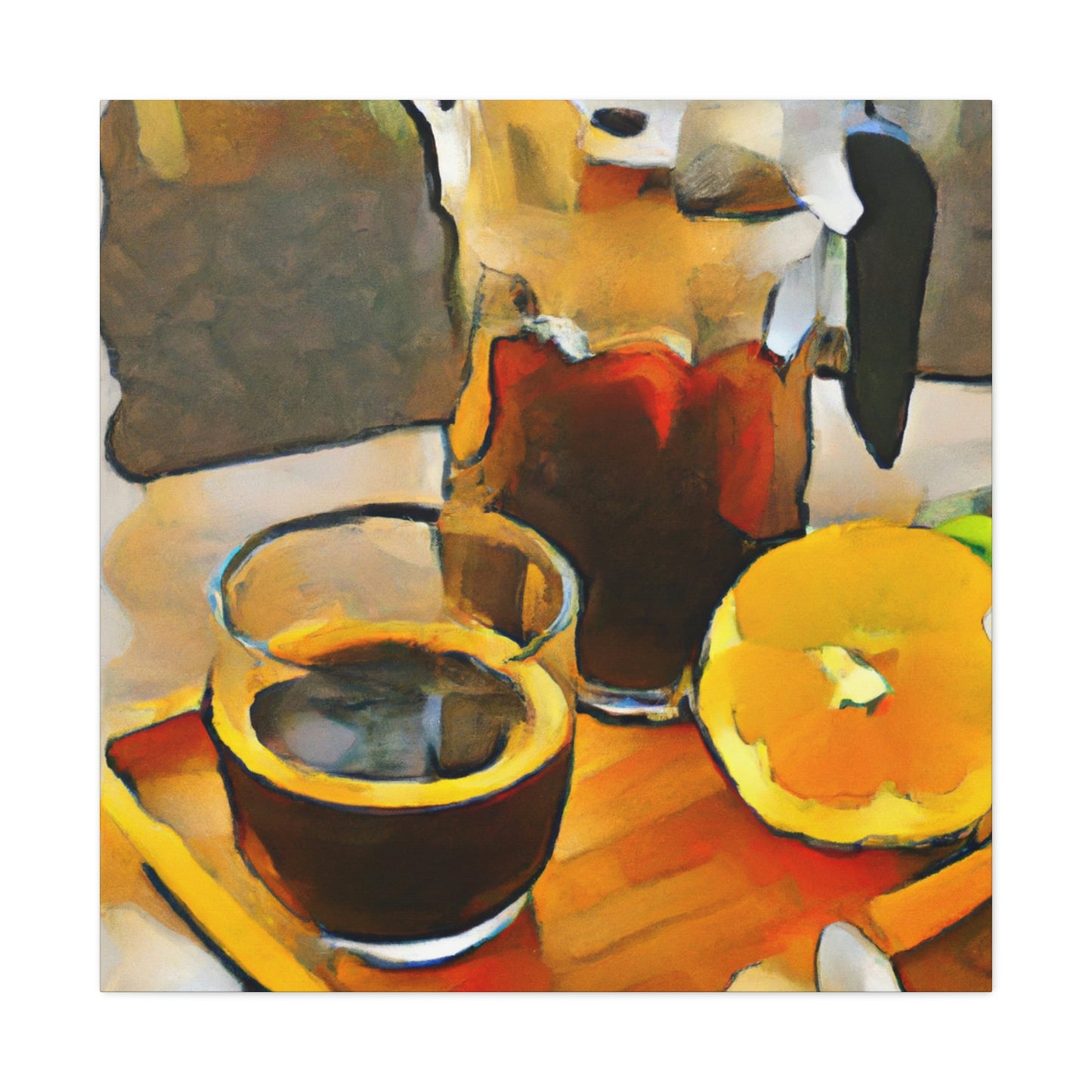 Coffee in Fauvism - Canvas