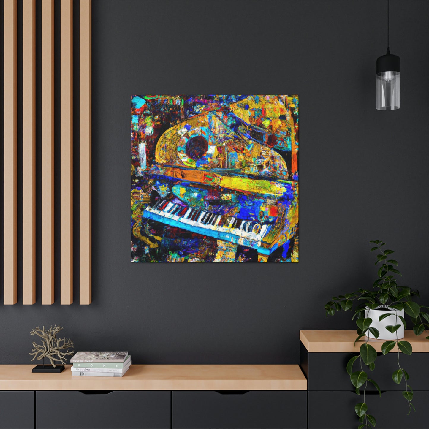 "Piano in Expressionism" - Canvas