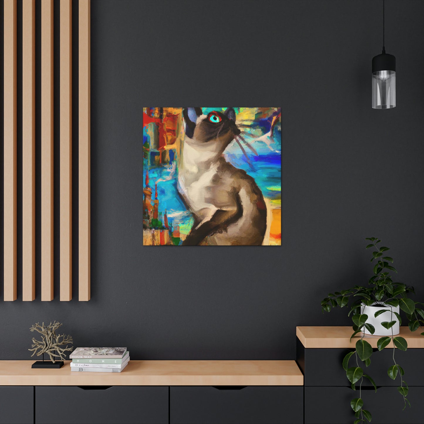 Siamese Dreamscape Art - Canvas