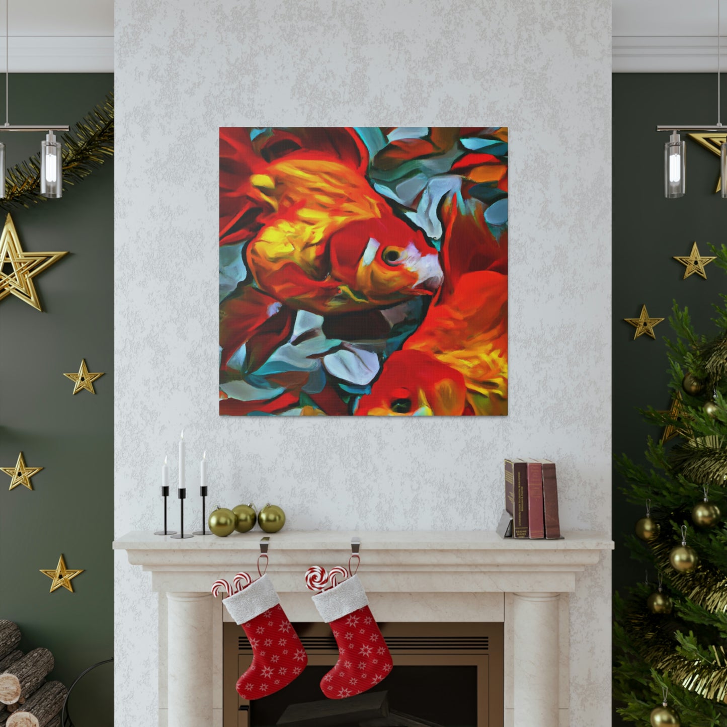 Golden Fish Dreaming - Canvas