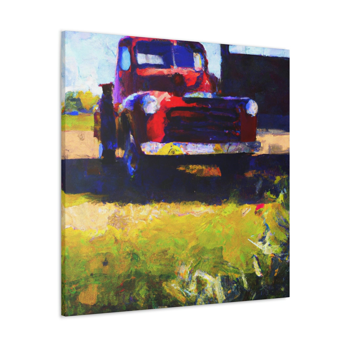 Old Pickup Reflection - Canvas