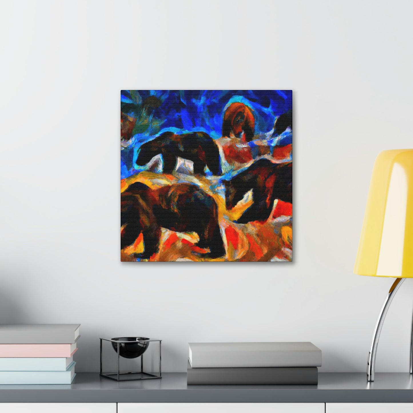 Grizzlies in Expressionism - Canvas