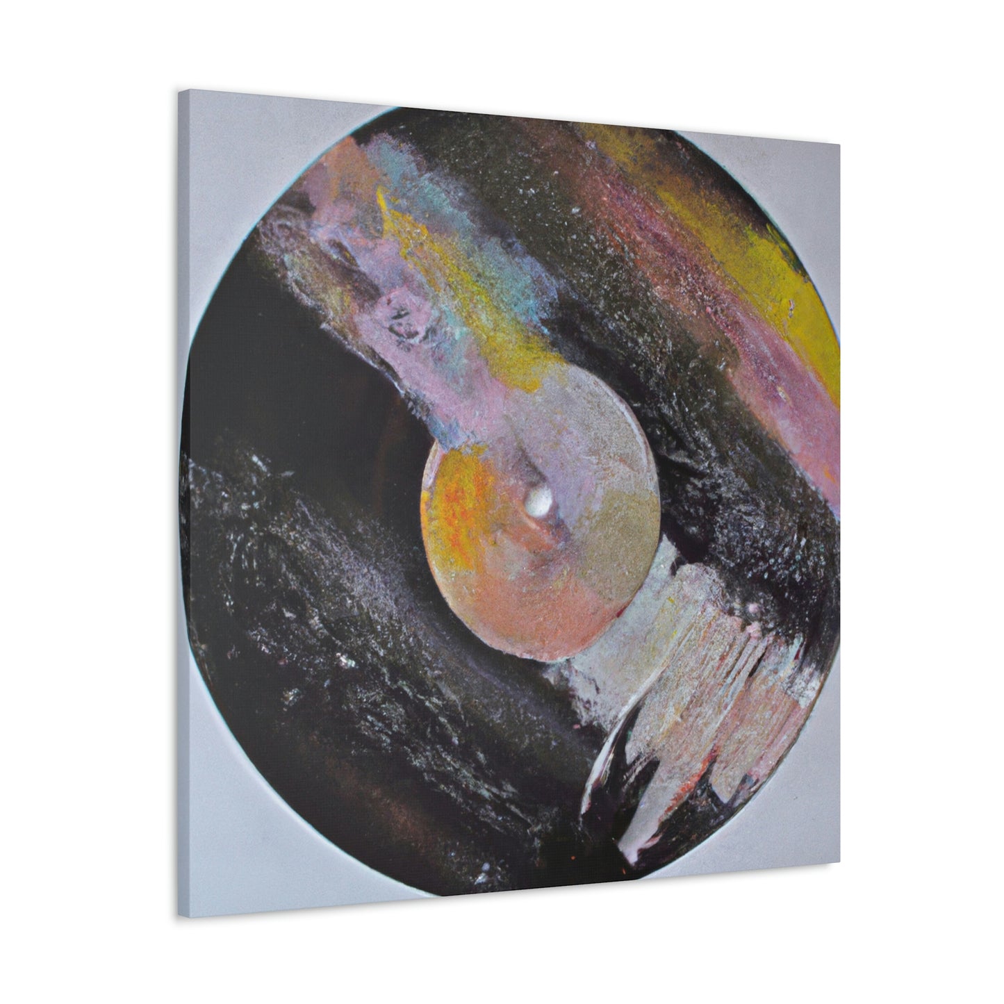 Vinyl Records Ablaze - Canvas