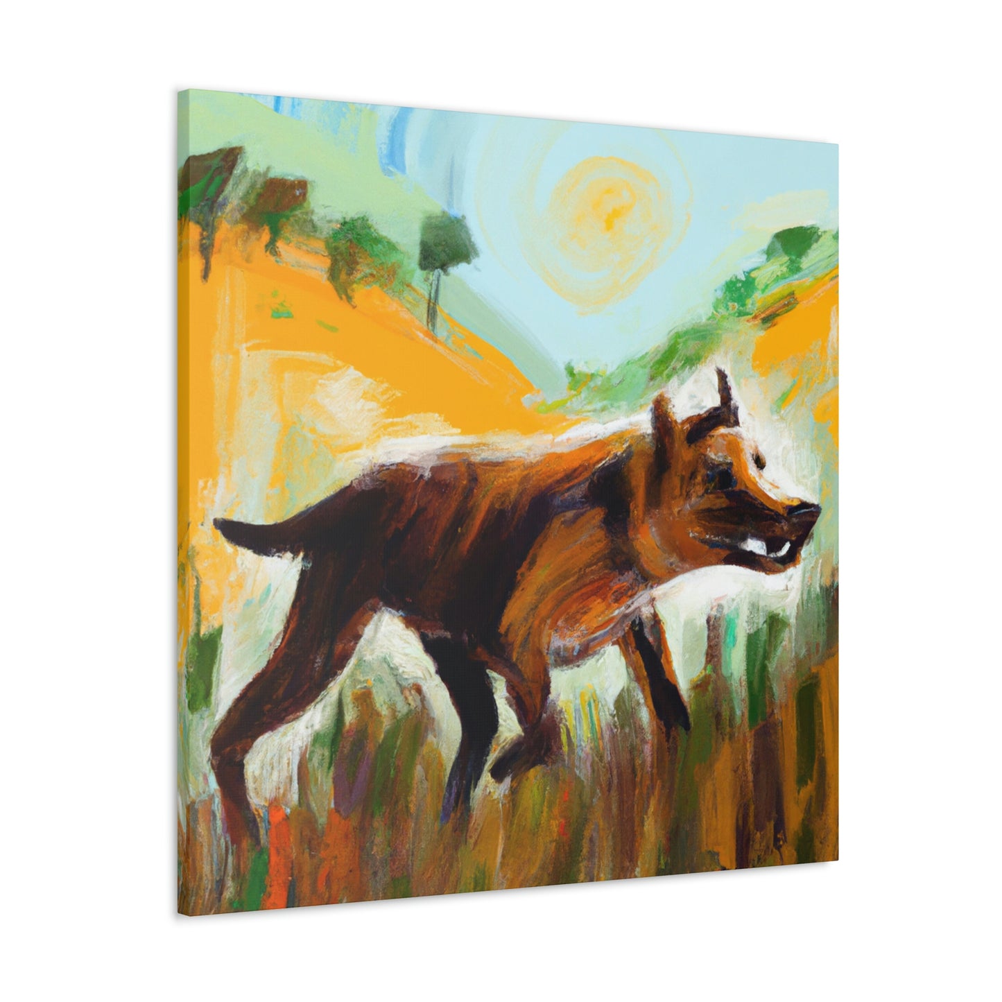 Tasmanian Tiger Reflection - Canvas