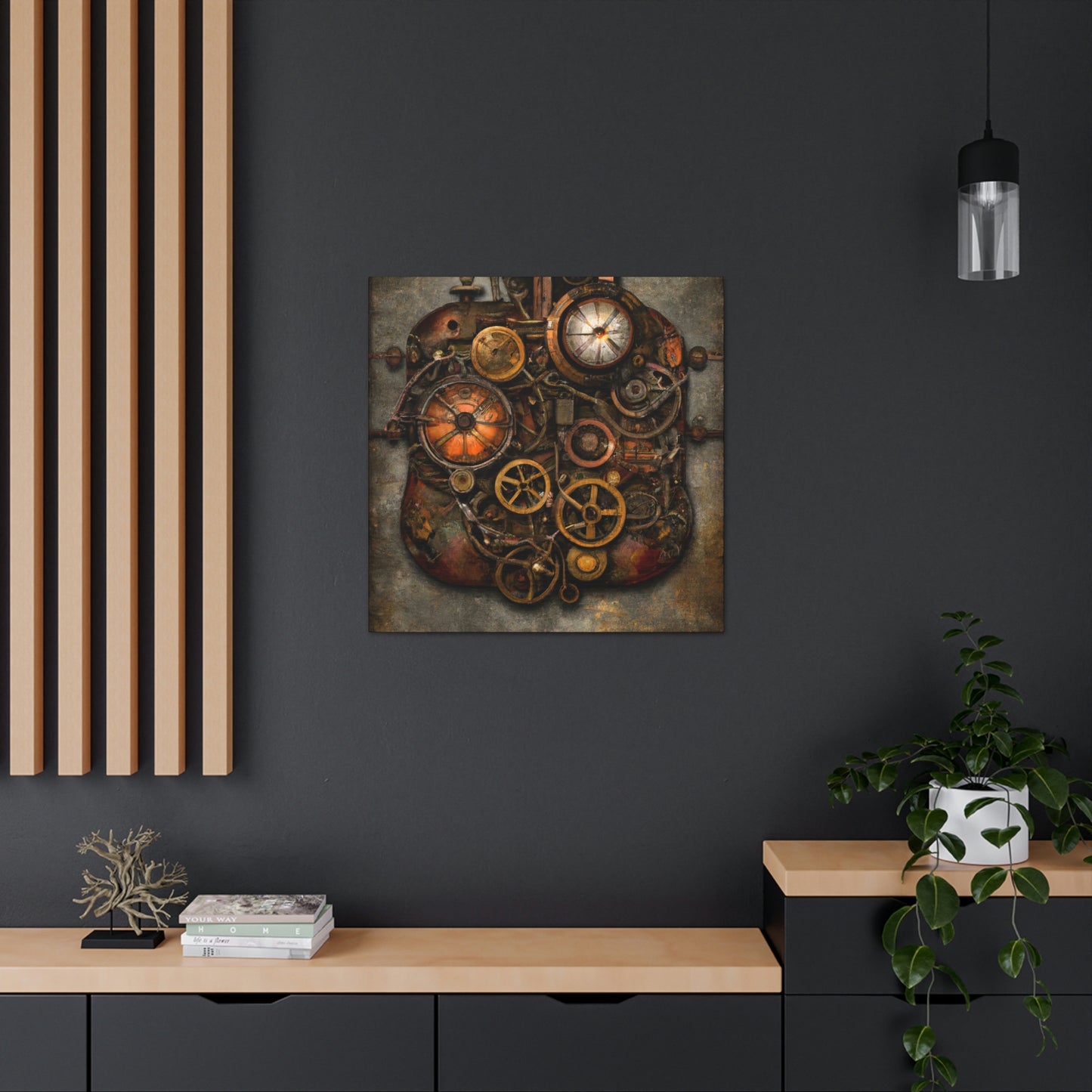 Clockwork Cloudscape Dreaming - Canvas