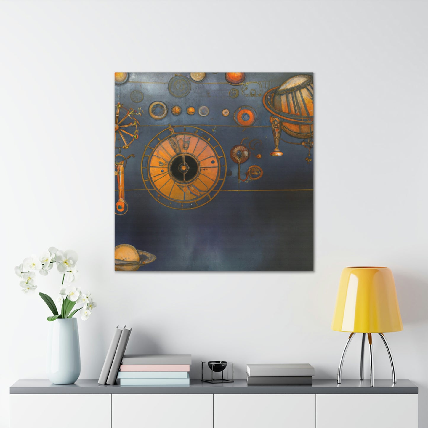 Steampunk Solar Sky - Canvas