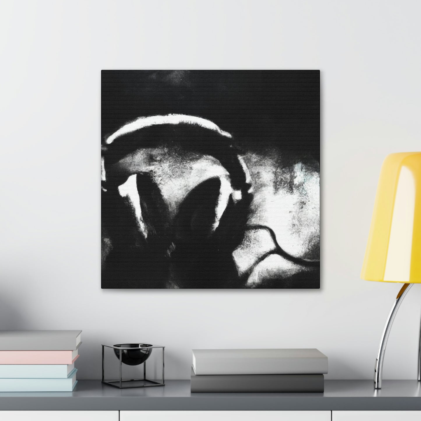 "Reclined Headphone Meditation" - Canvas