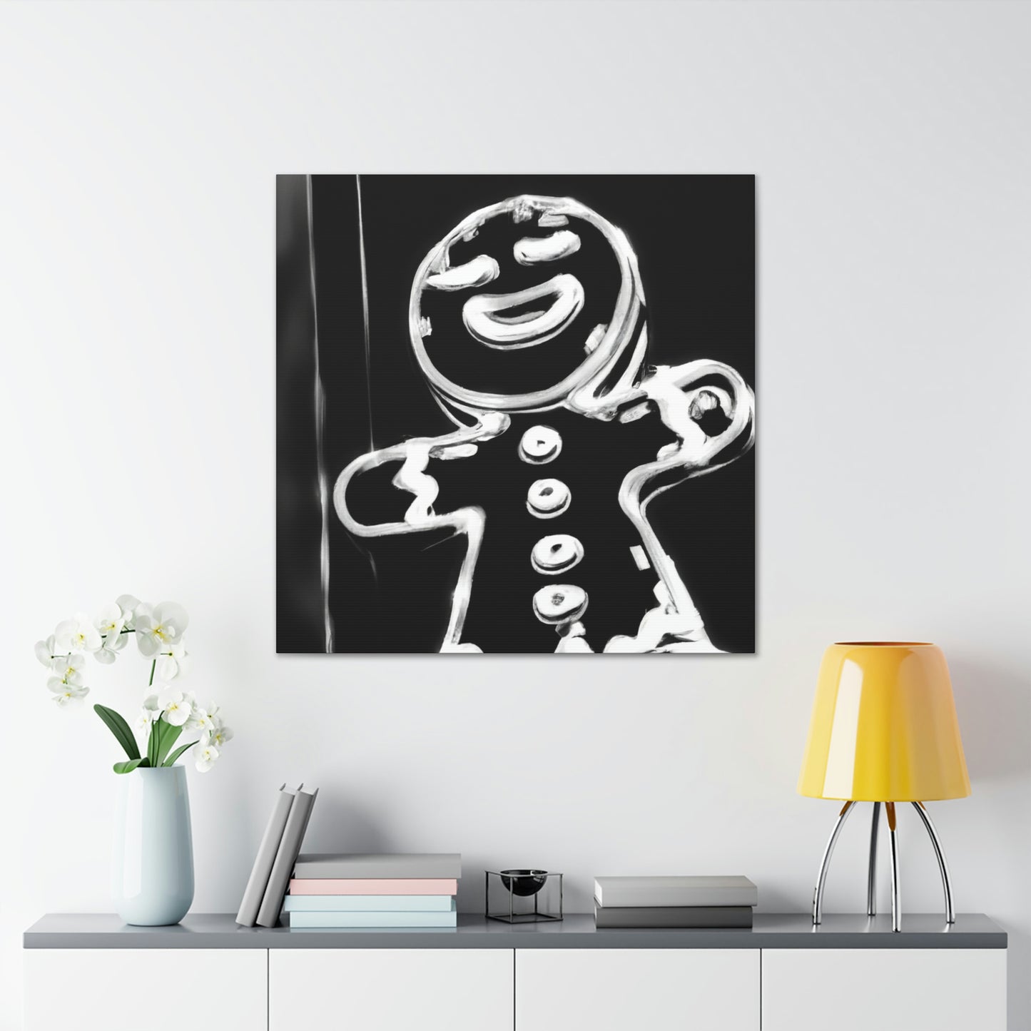 Gingerbread Man Dreaming - Canvas