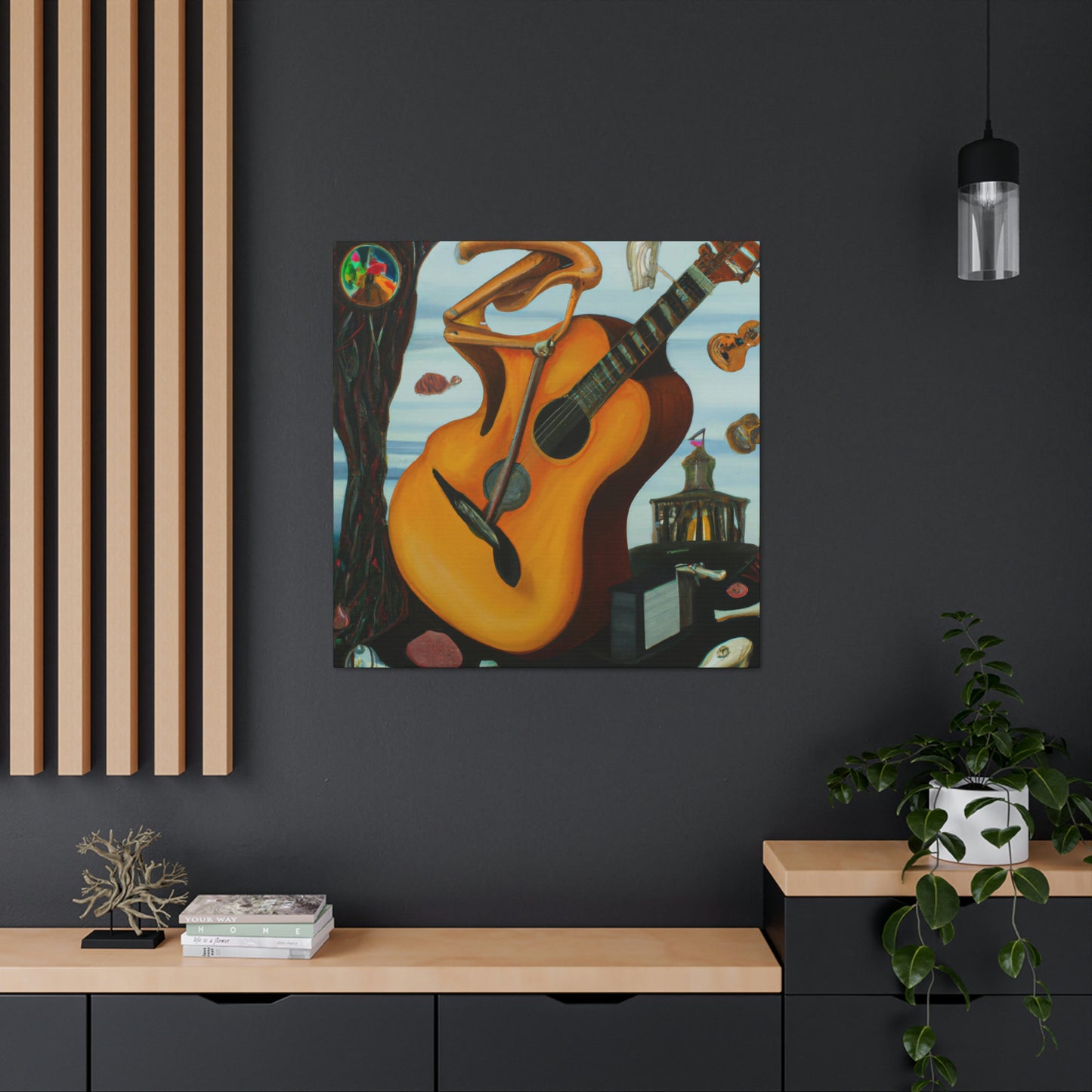 "Guitar in a Dreamscape" - Canvas