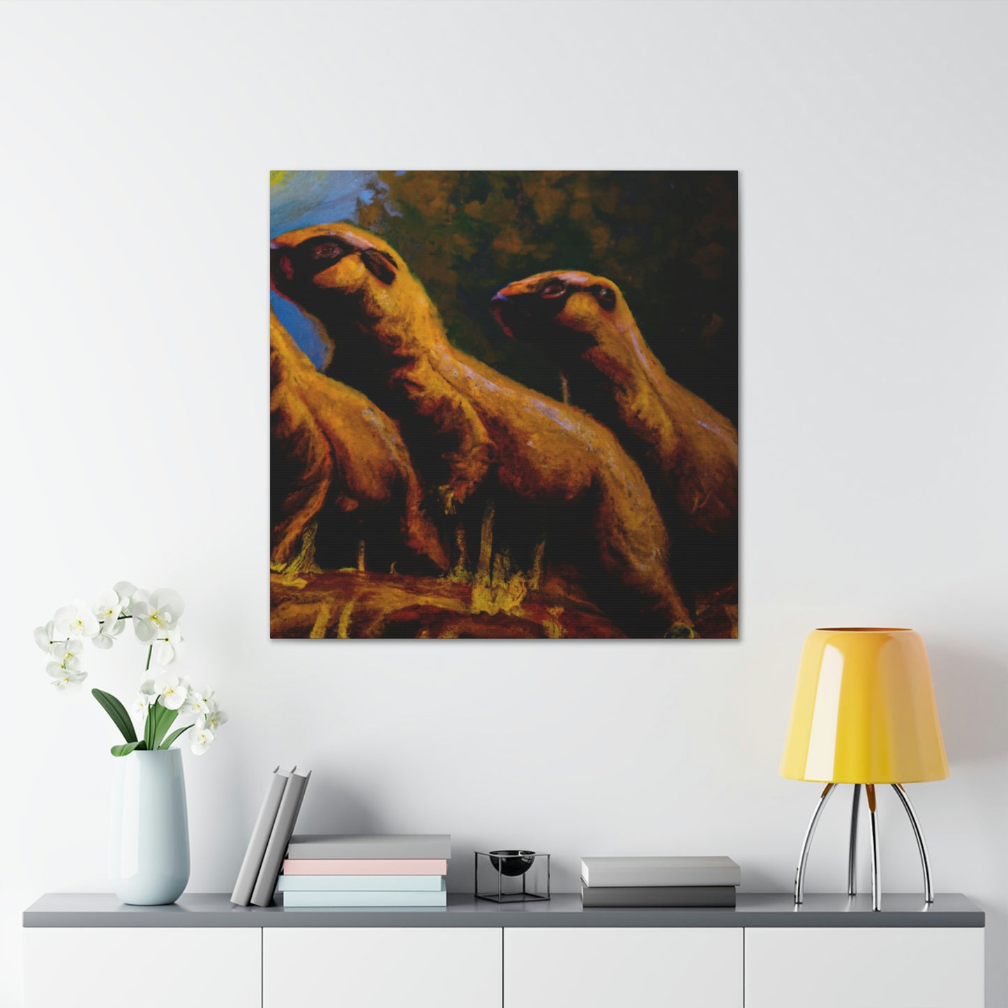 "Prairie Dog Expressionism" - Canvas