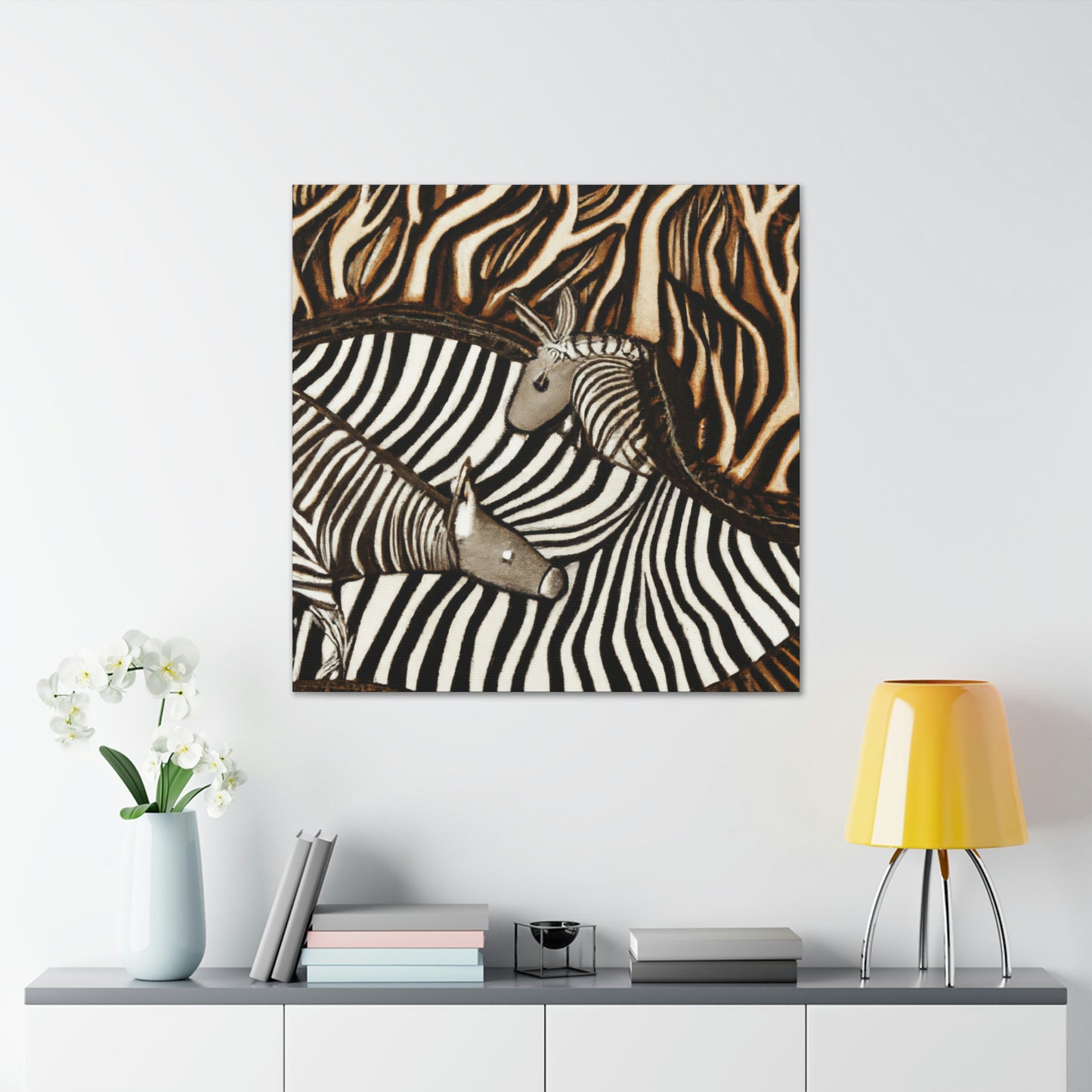 Zebra in Art Deco - Canvas