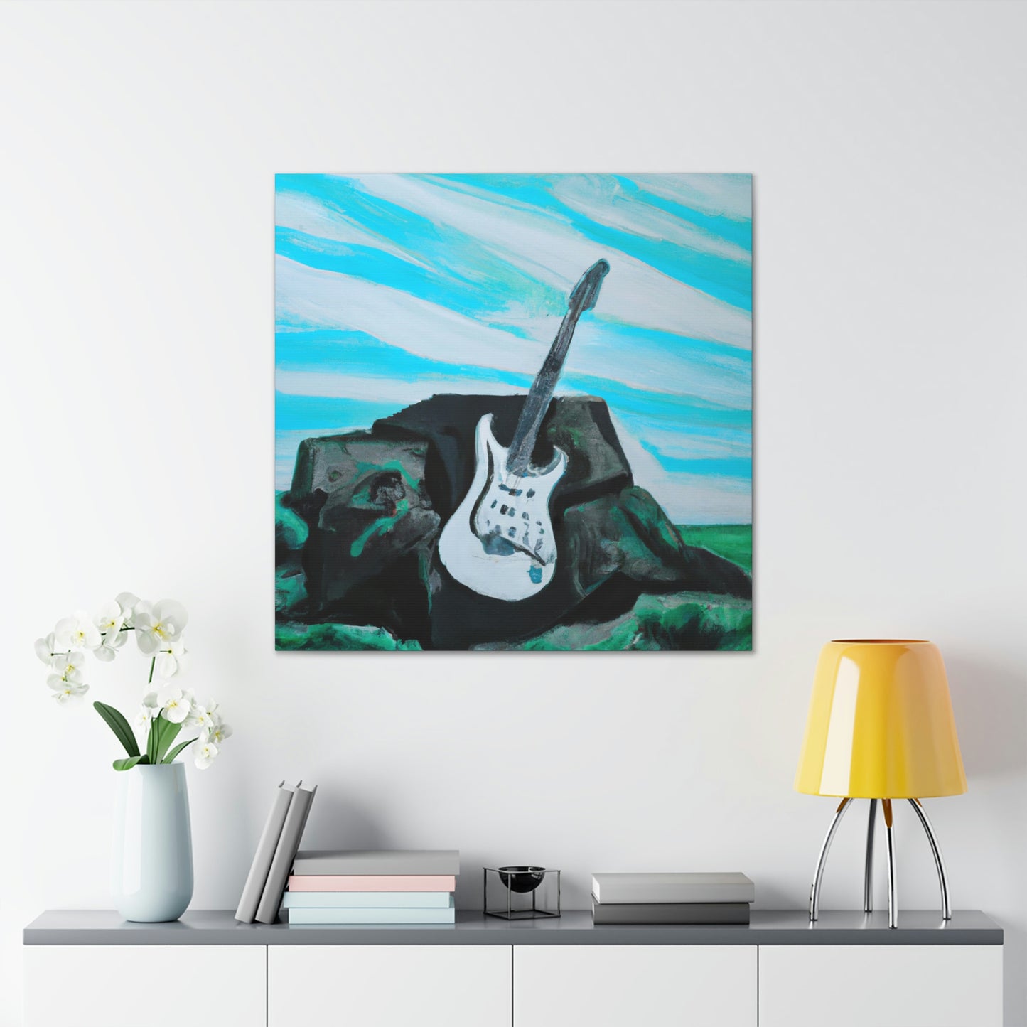 "Fender Abstract Expressionism" - Canvas