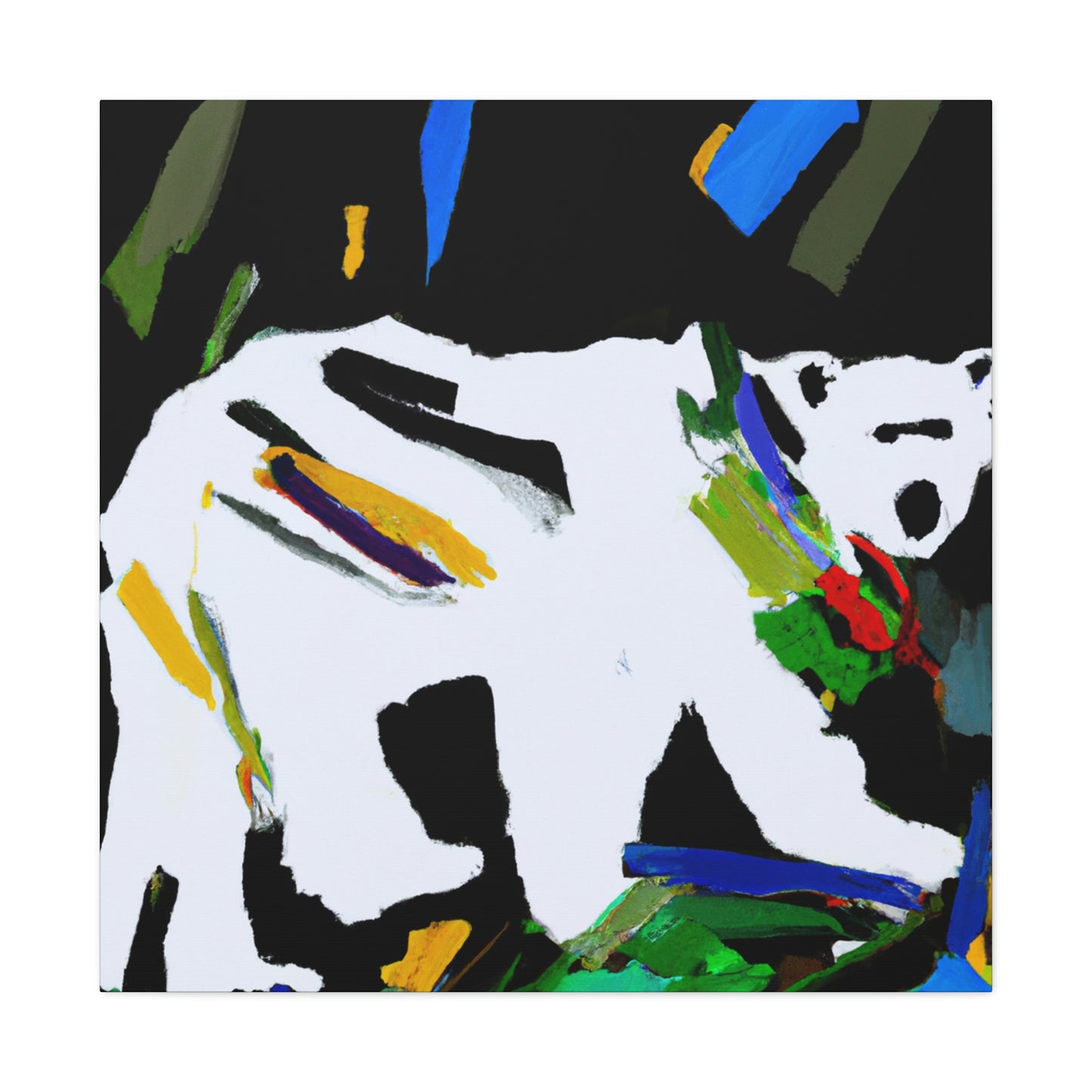 "Polar Bear's Expressionism" - Canvas