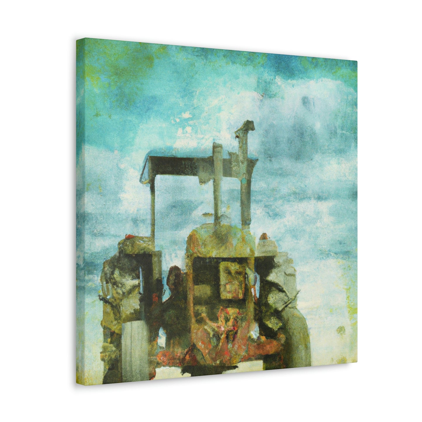 "Tractor in Surrealism" - Canvas