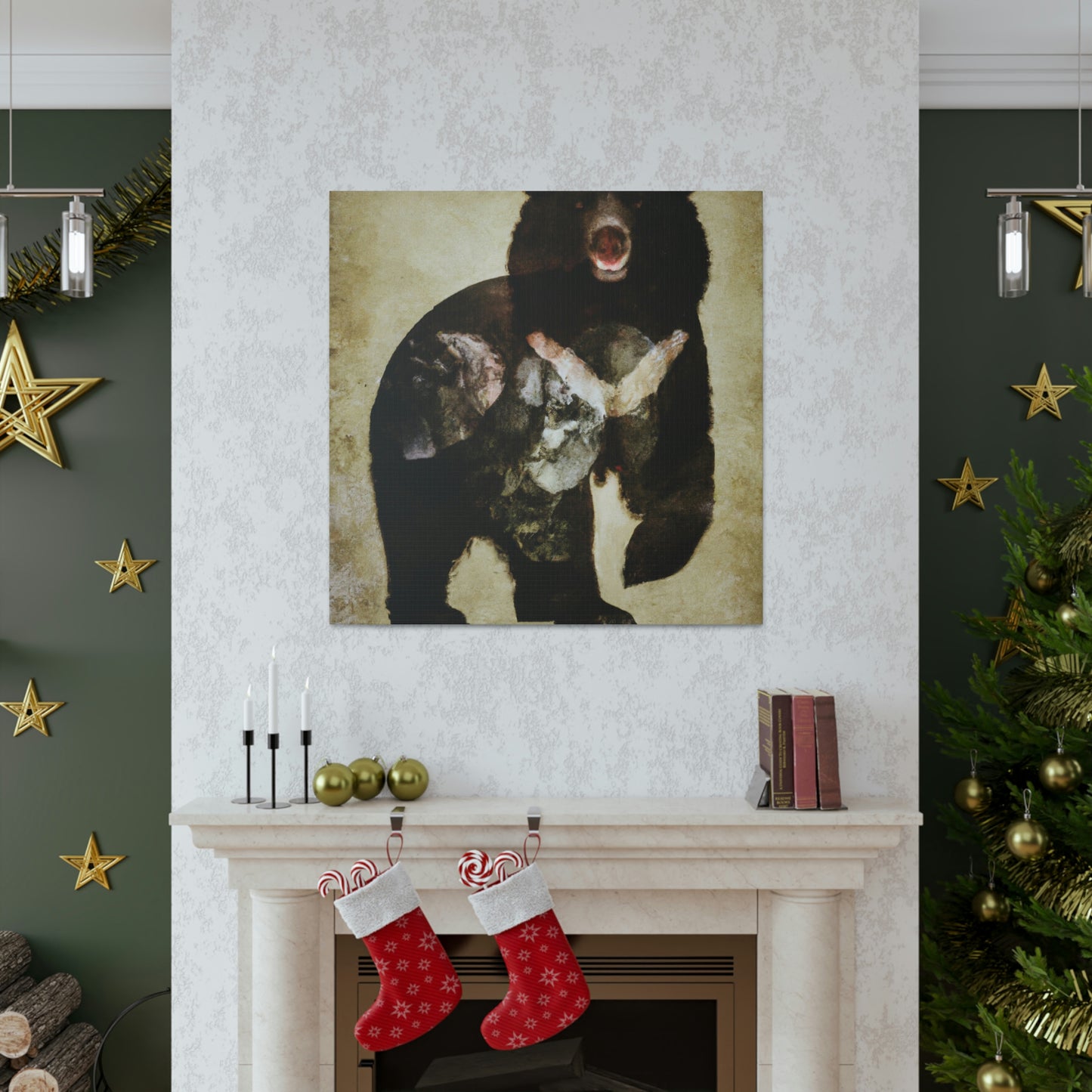 Black Bear Deco Dream - Canvas