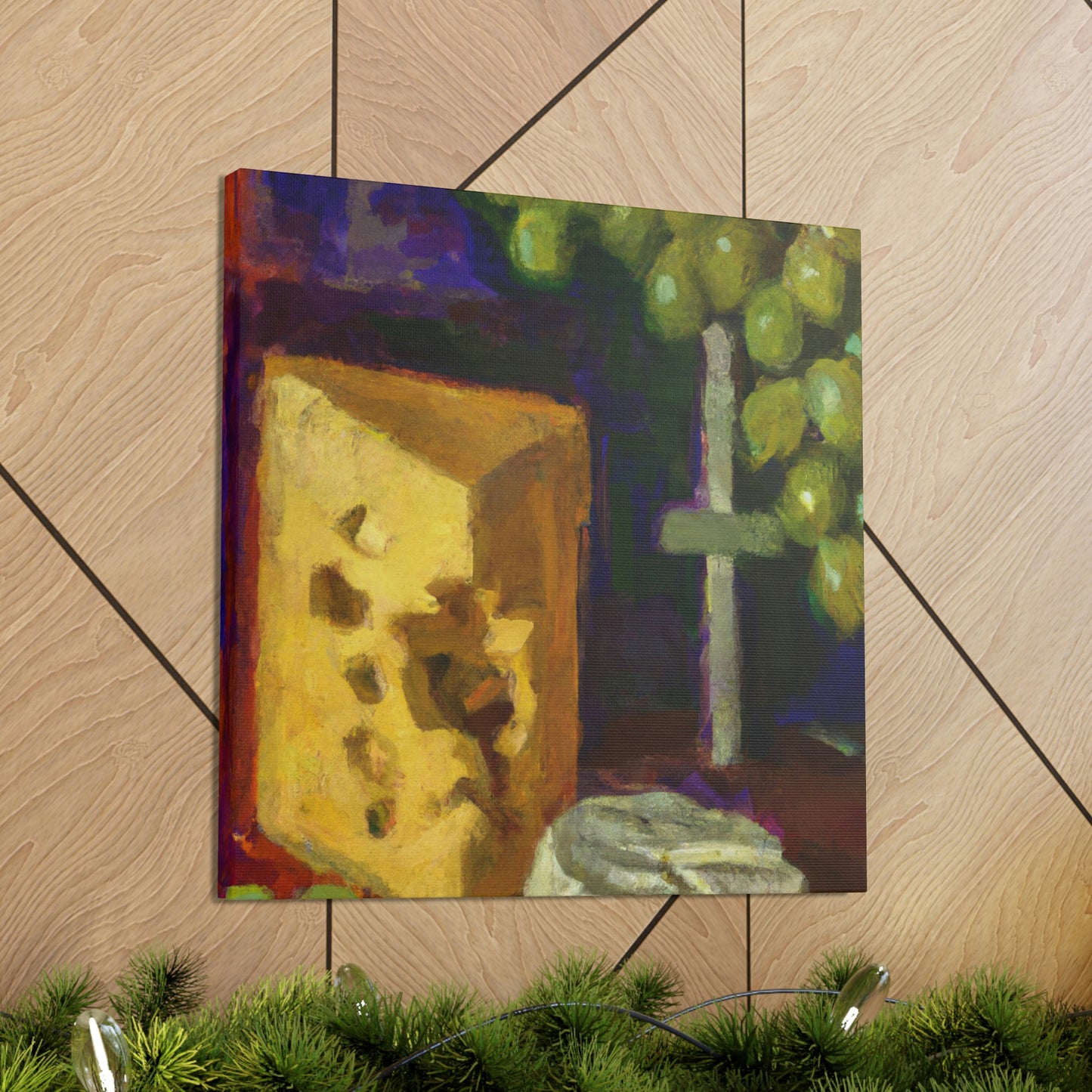 Cheese and Grapes Bliss - Canvas