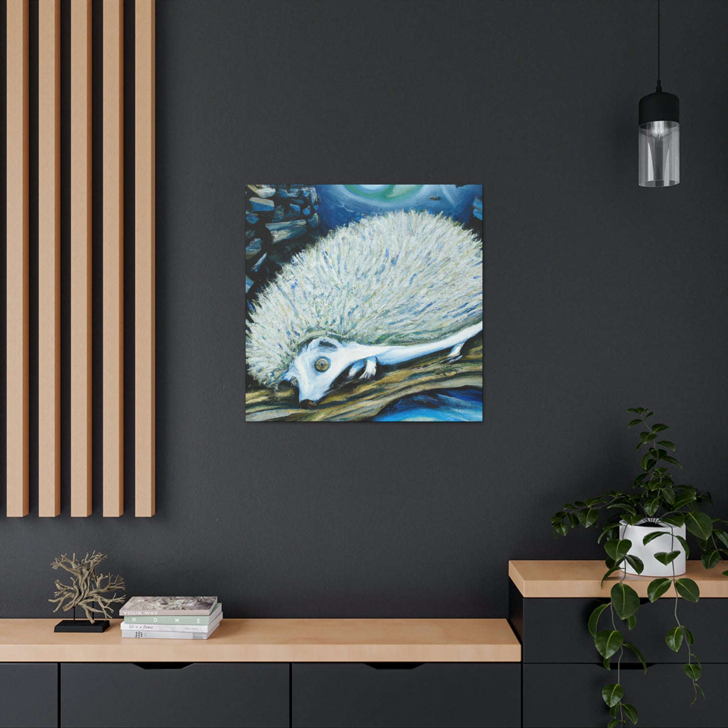 Hedgehog in Dreamland - Canvas