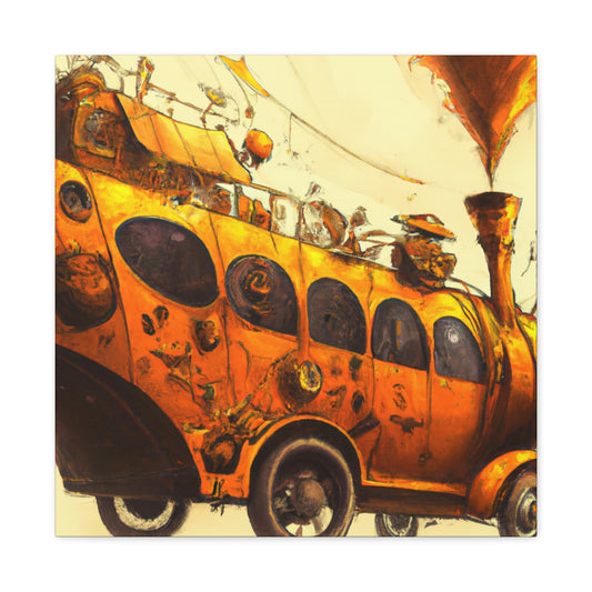 "Steam Bus Grandeur" - Canvas