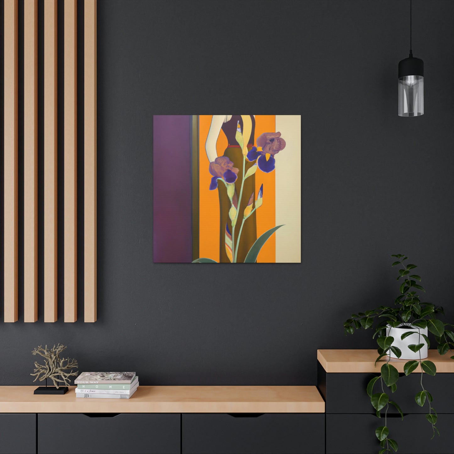 Iris in Splendor Glows - Canvas