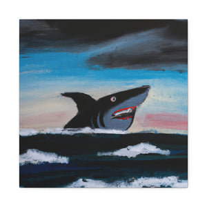 Shark in Abstract Vision - Canvas