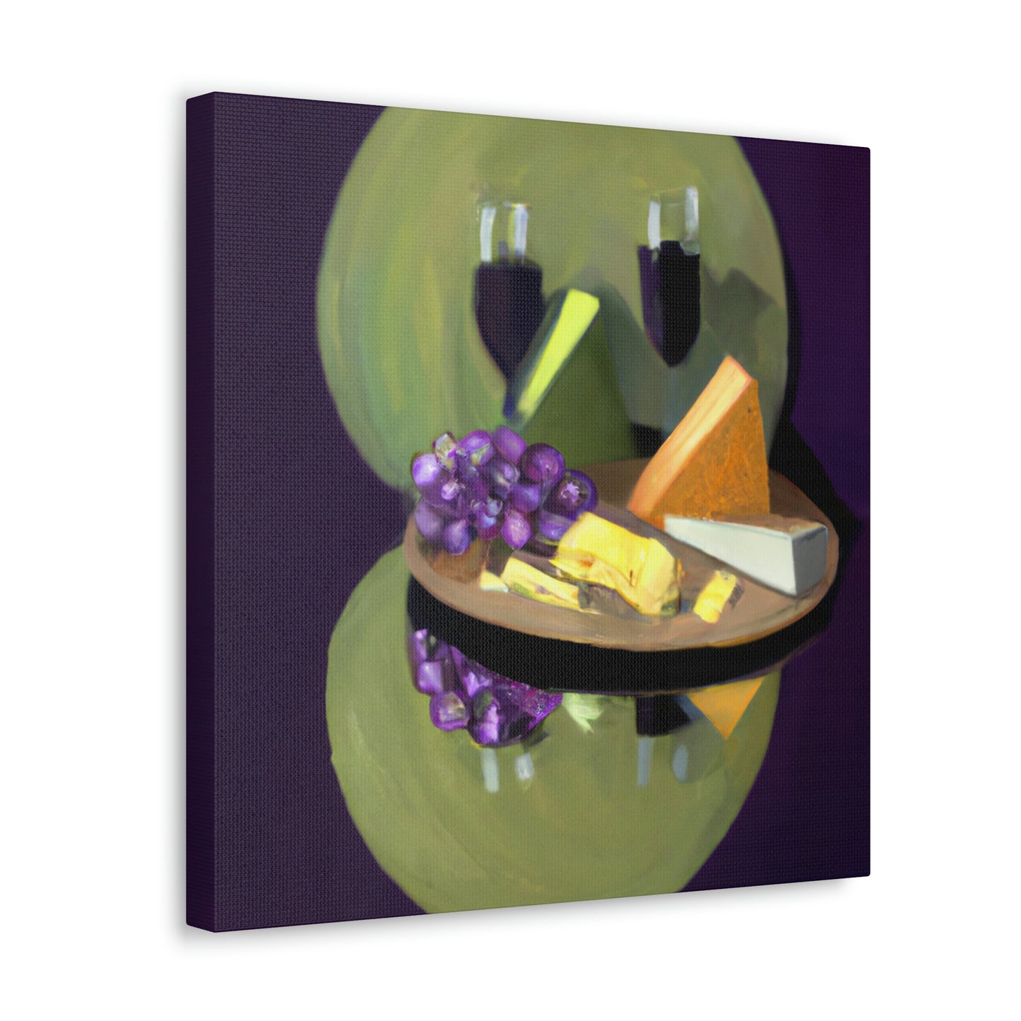 Grapes and Cheese Feast - Canvas