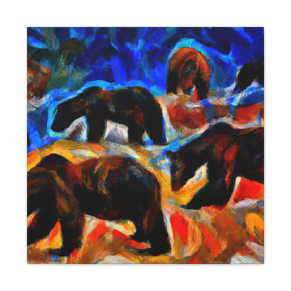 Grizzlies in Expressionism - Canvas