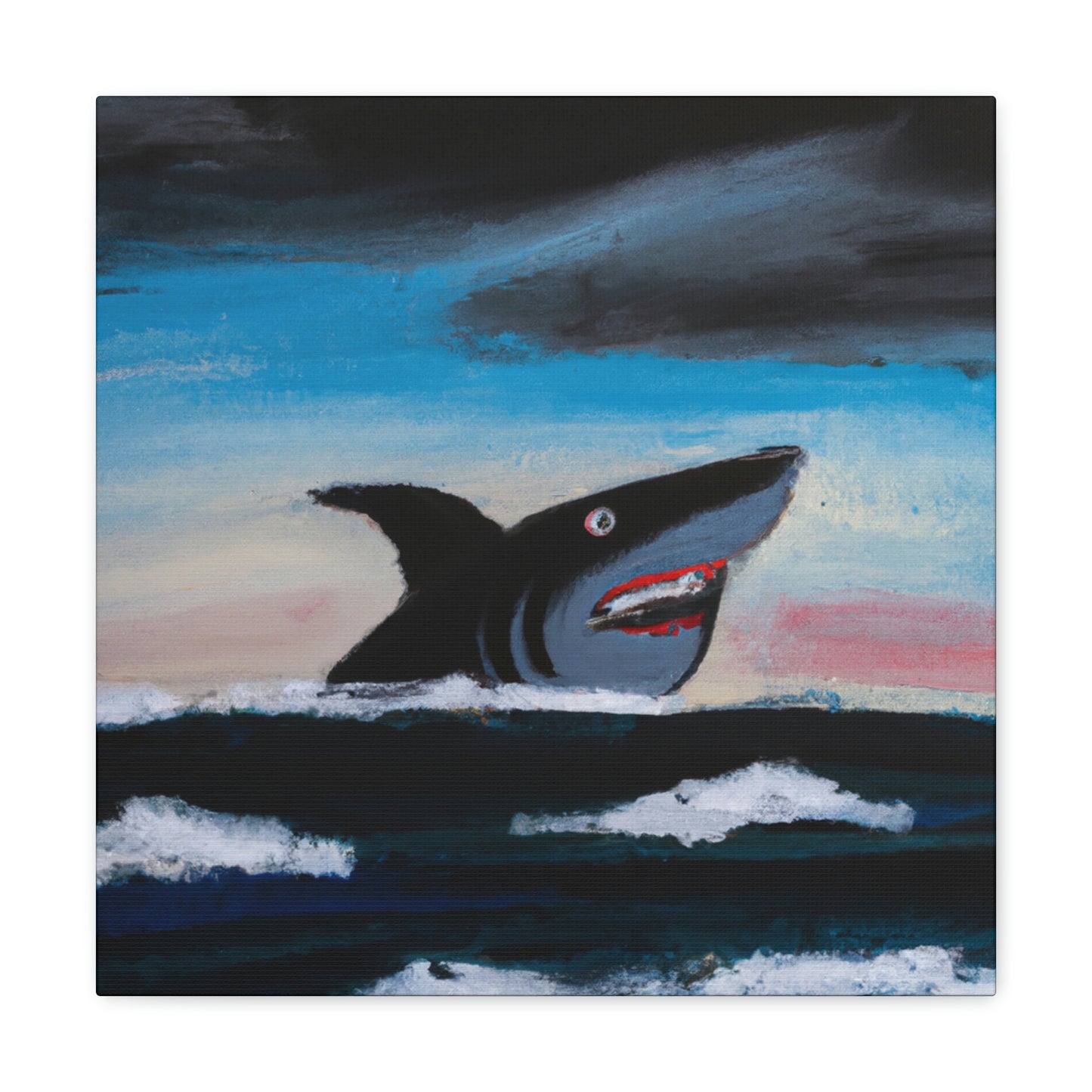 Shark in Abstract Vision - Canvas