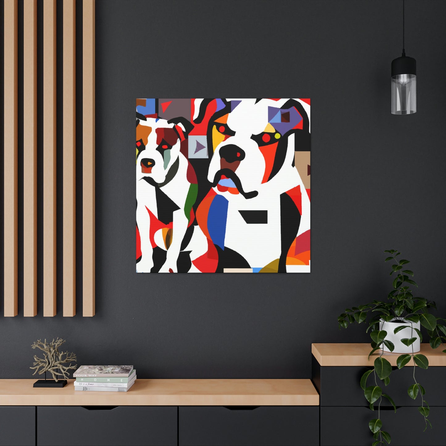 American Bulldog Portrait - Canvas