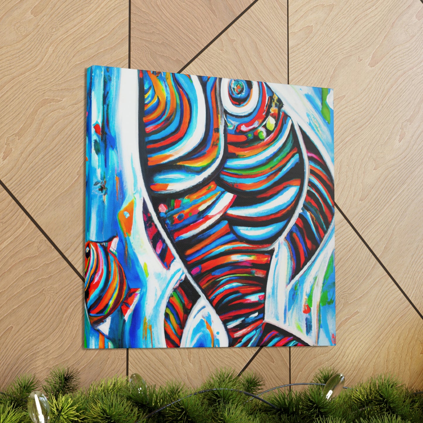 "Fish in Swirling Colors" - Canvas