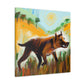 Tasmanian Tiger Reflection - Canvas