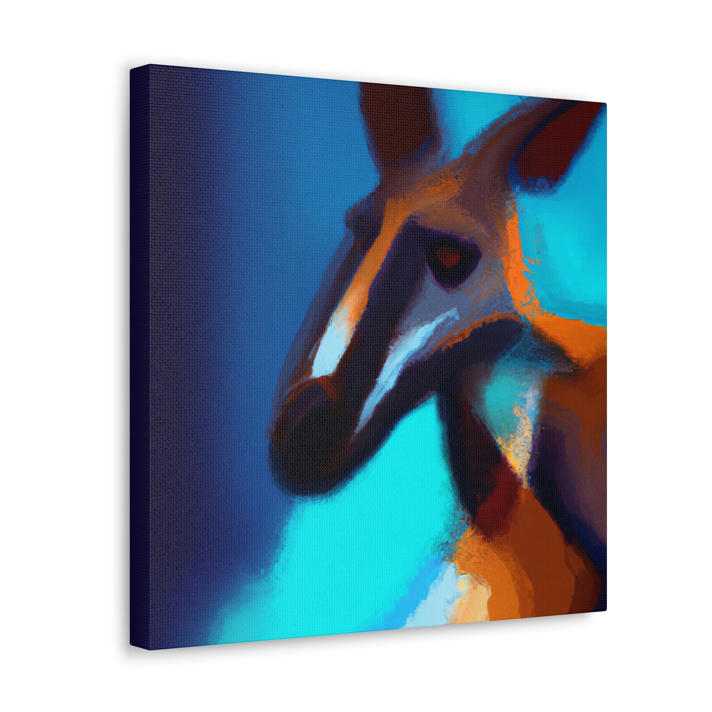 Kangaroo in Abstract - Canvas