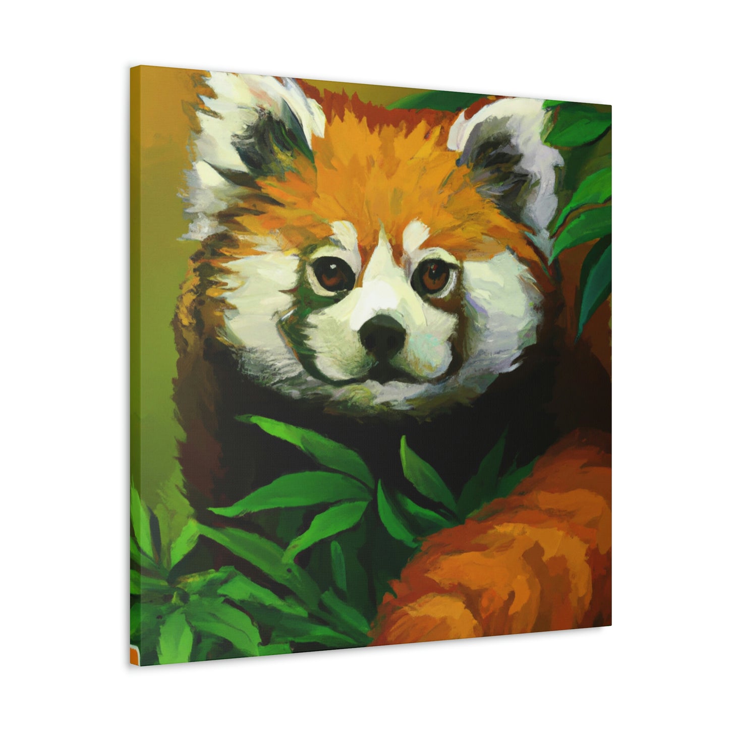 Red Panda in Art Deco - Canvas