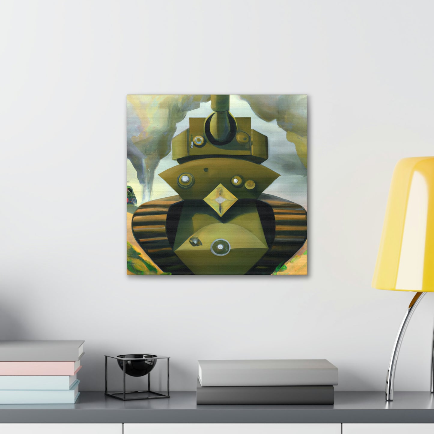 "Tank Turret Dreamscape" - Canvas