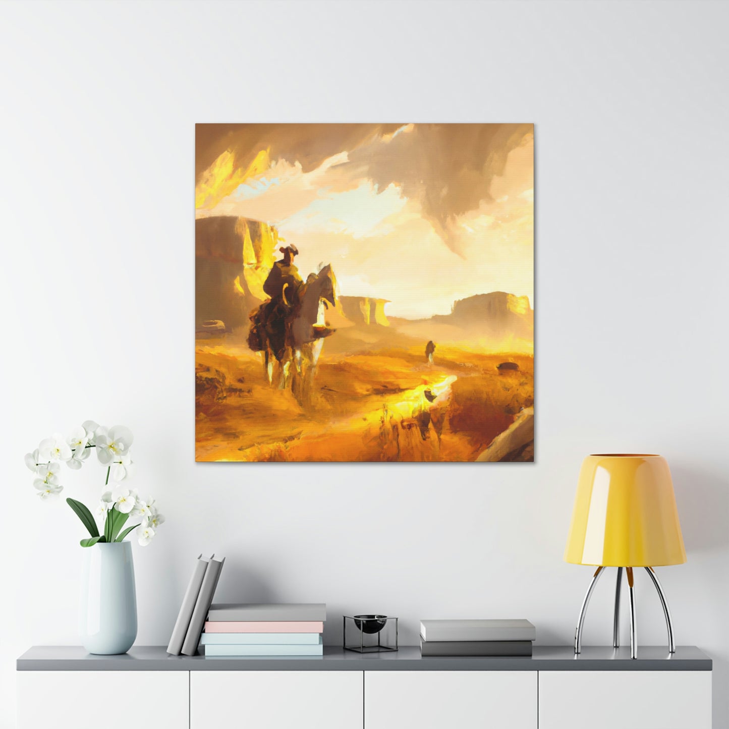 Western Landscape Dawn - Canvas