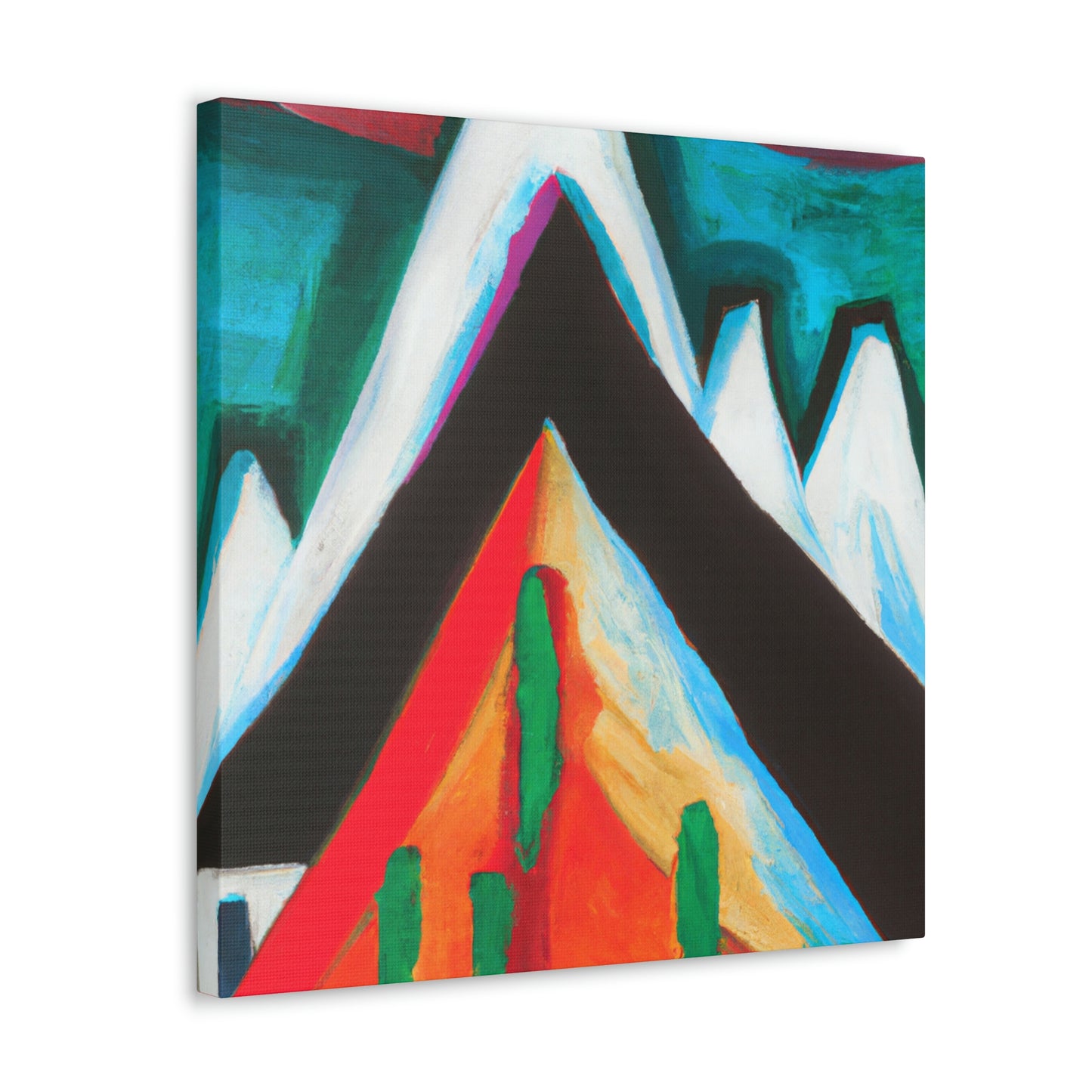 Mountain Abstract Expressionism - Canvas