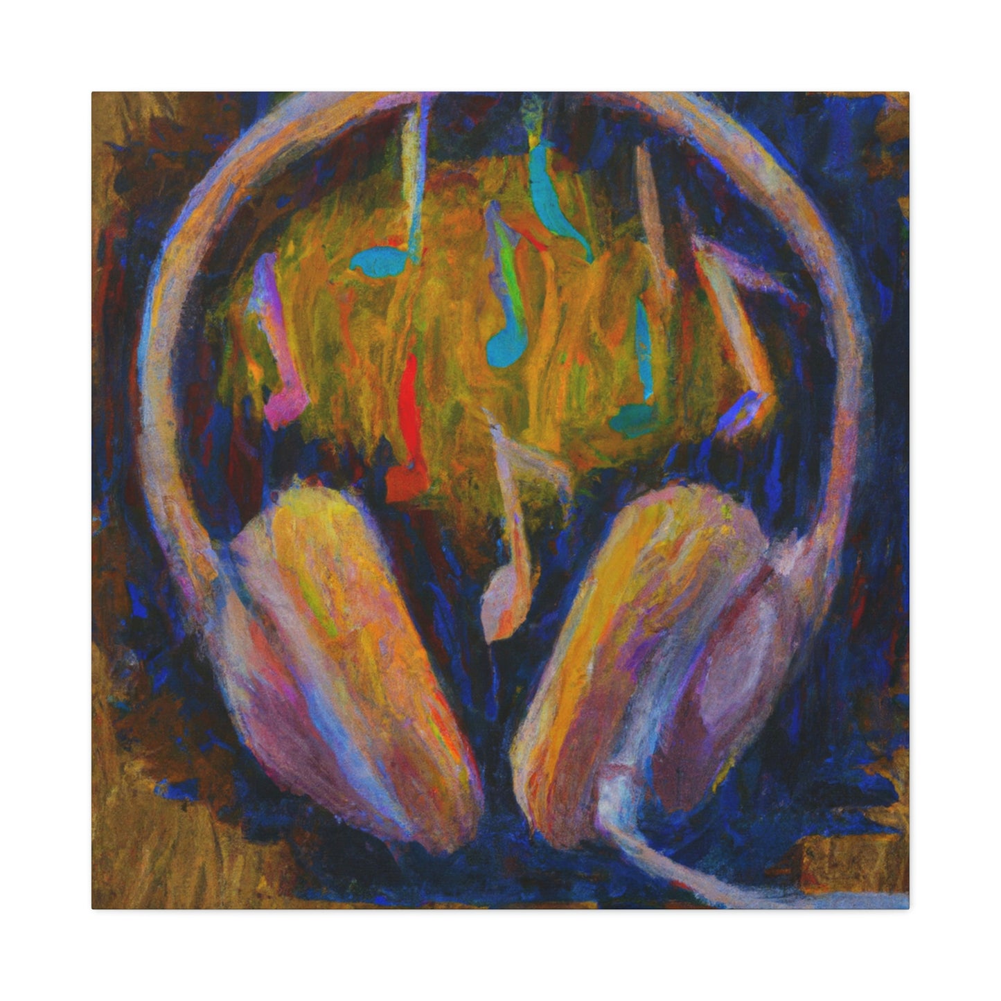 "Headphones in Dreamscape" - Canvas