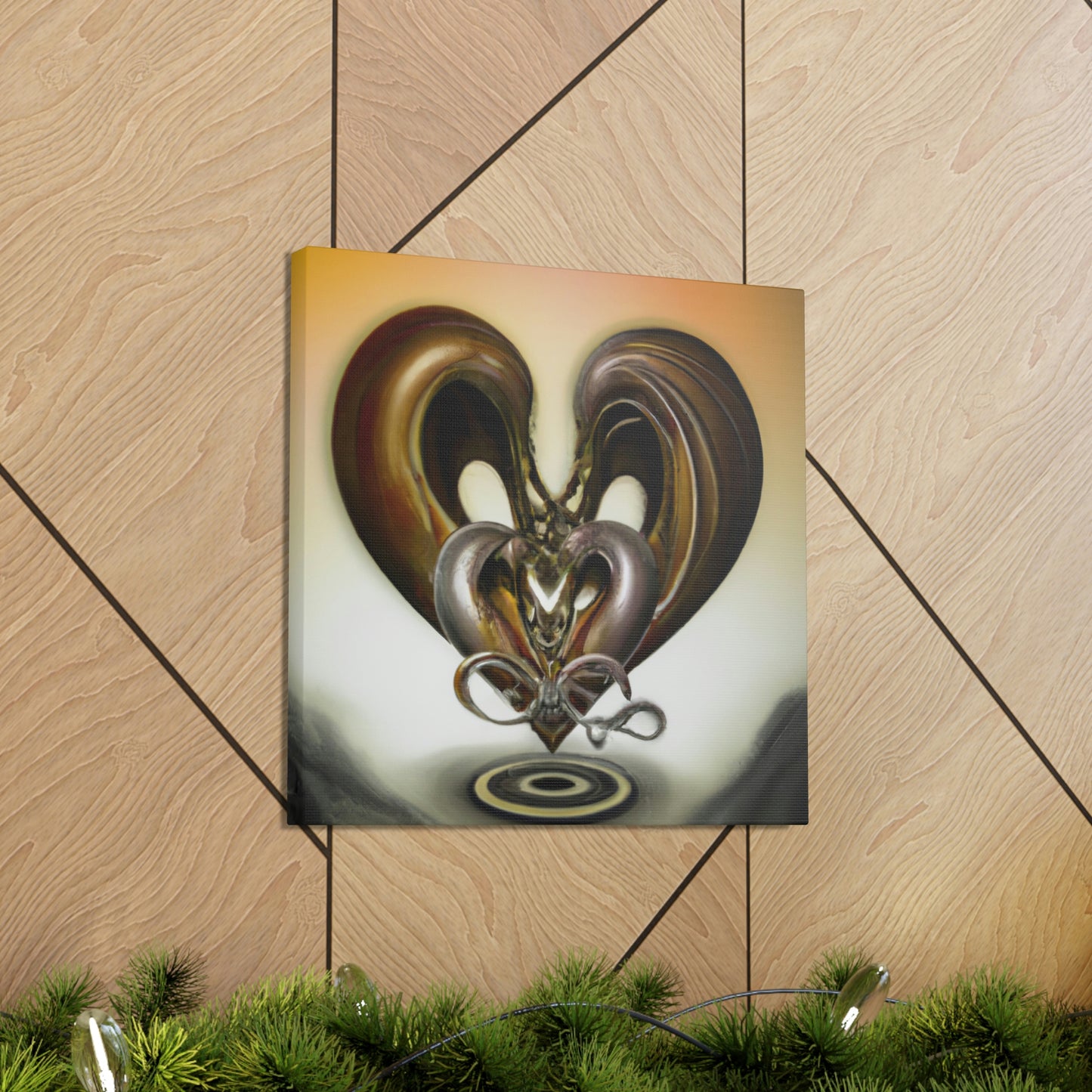 Intertwined Hearts Unite - Canvas