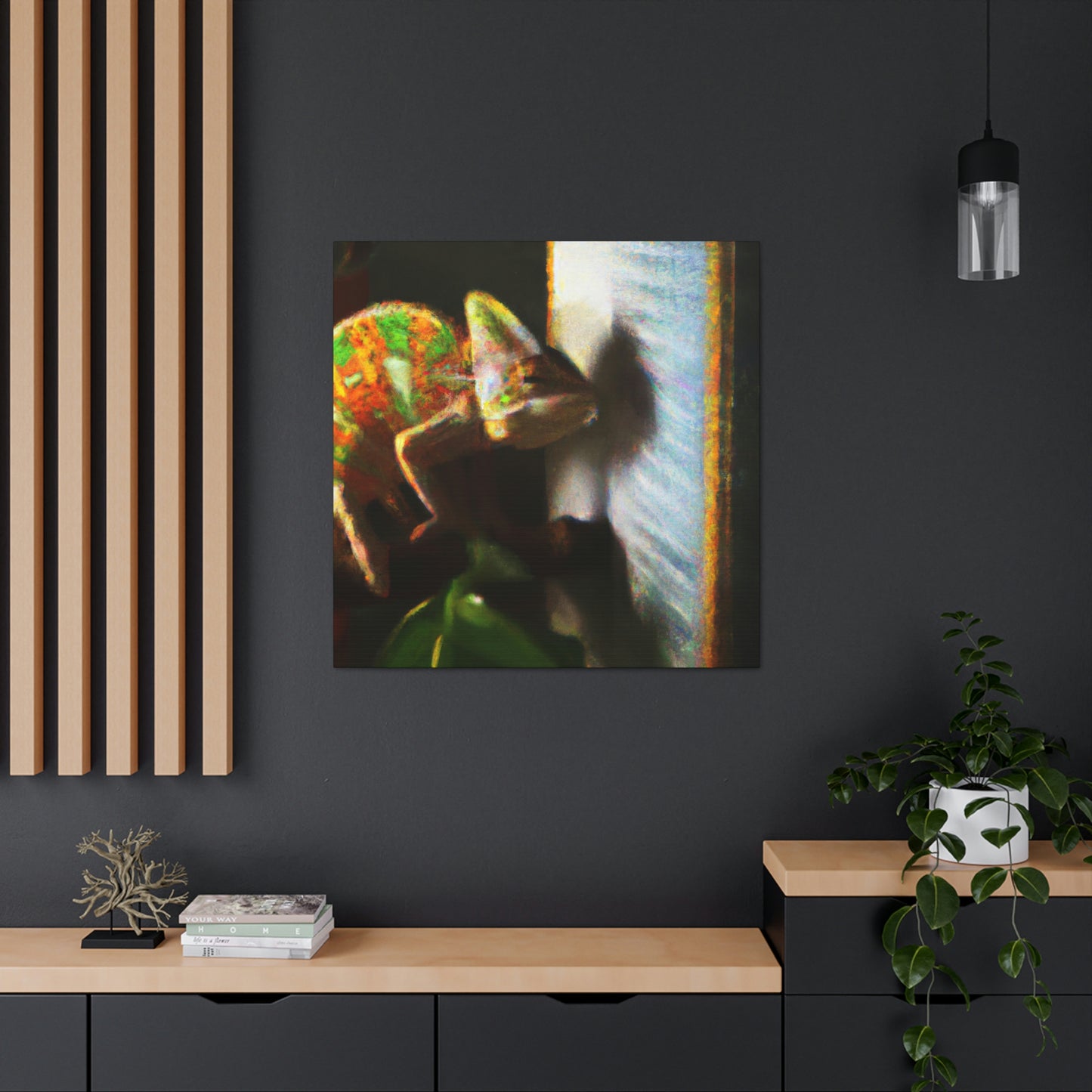 Veiled Chameleon Dreaming - Canvas