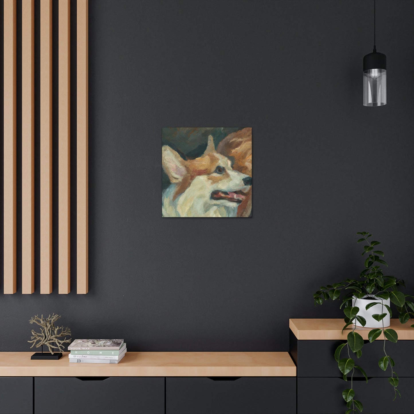 Corgi's Surreal Dream - Canvas