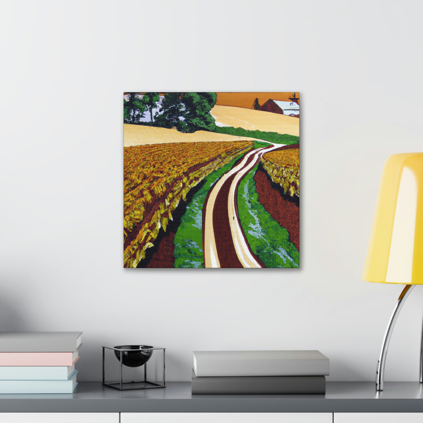 "Tranquil Country Road". - Canvas