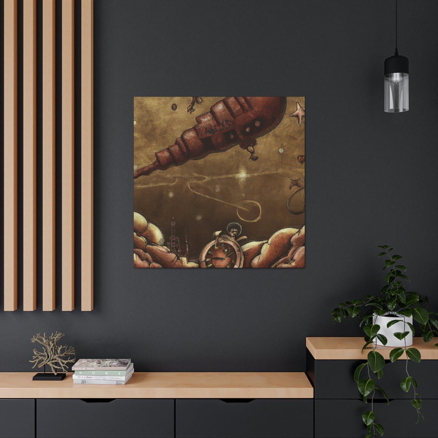 Meteor in Steampunk - Canvas