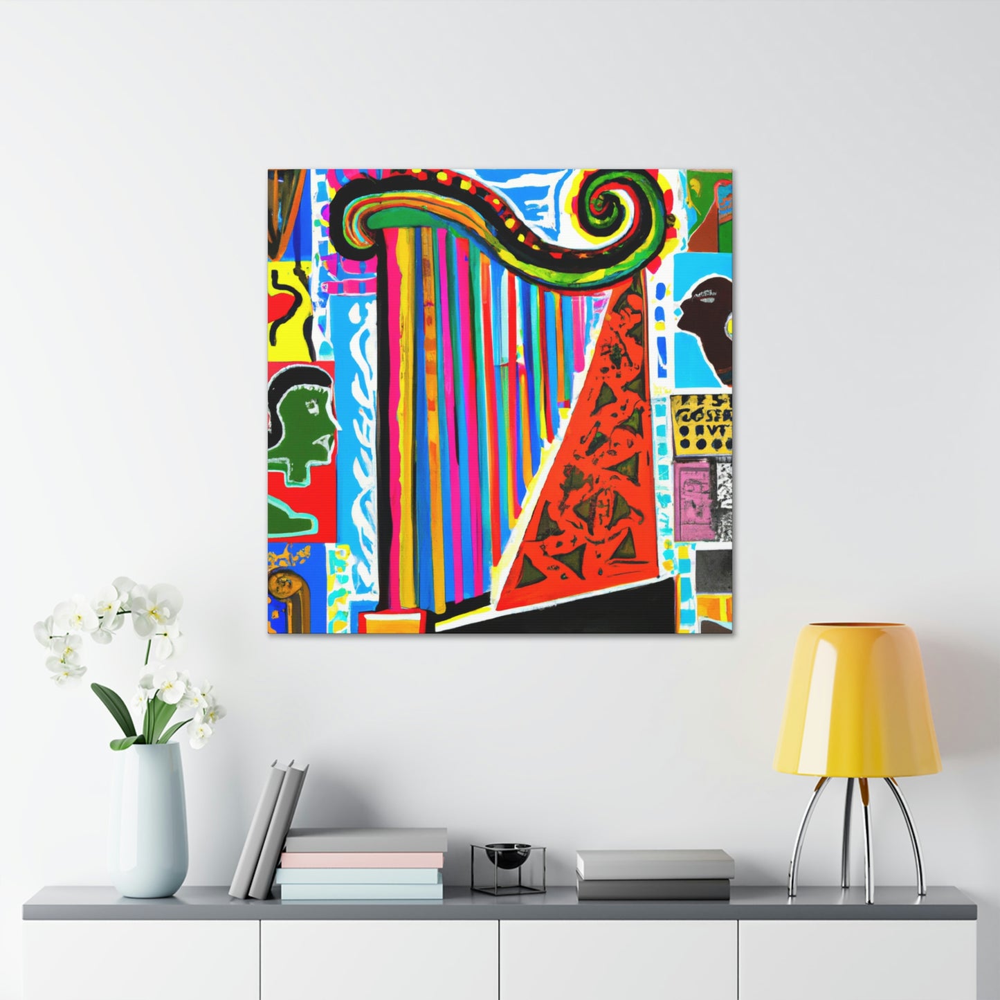 "Harp of Minimalism" - Canvas