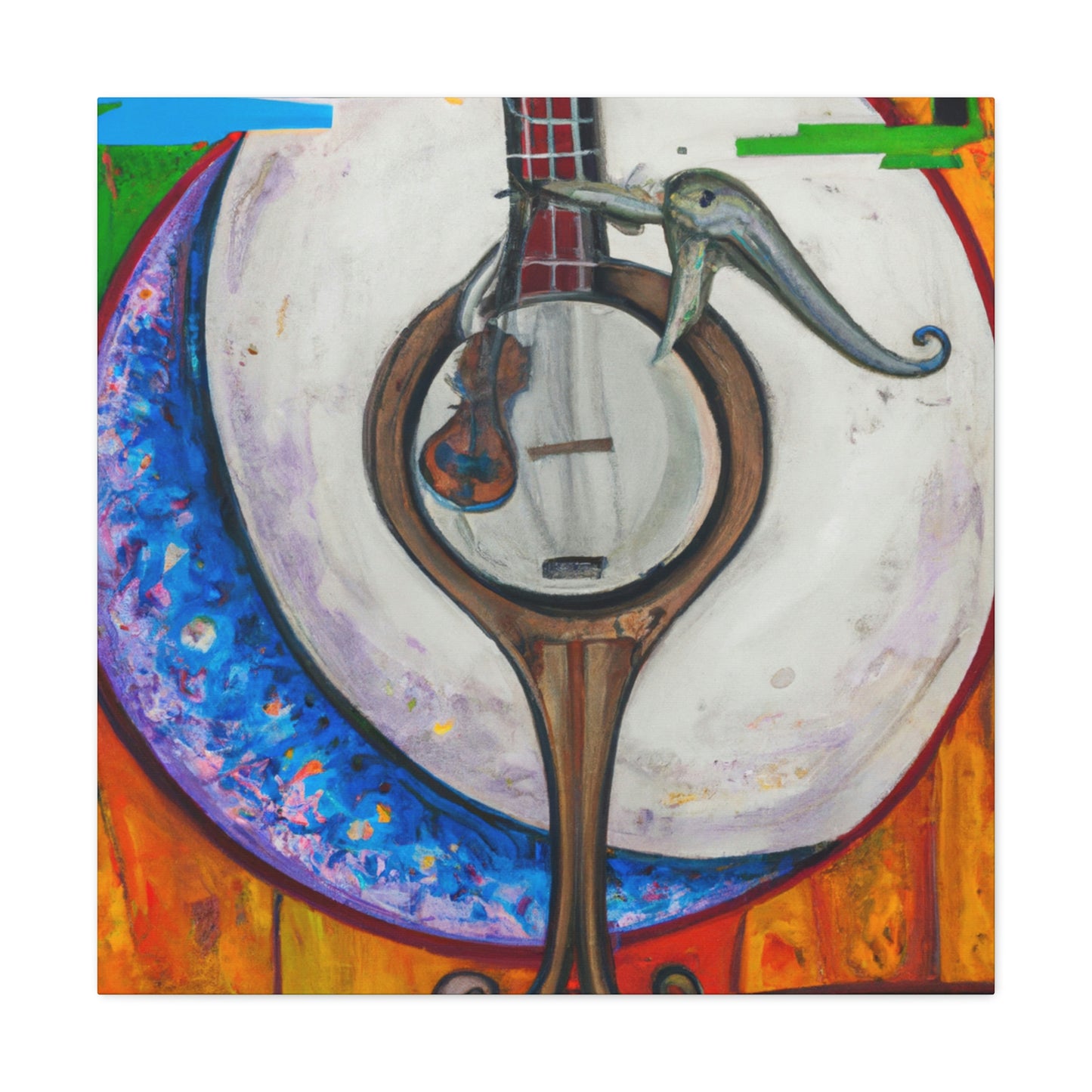 Banjo in Surrealism - Canvas