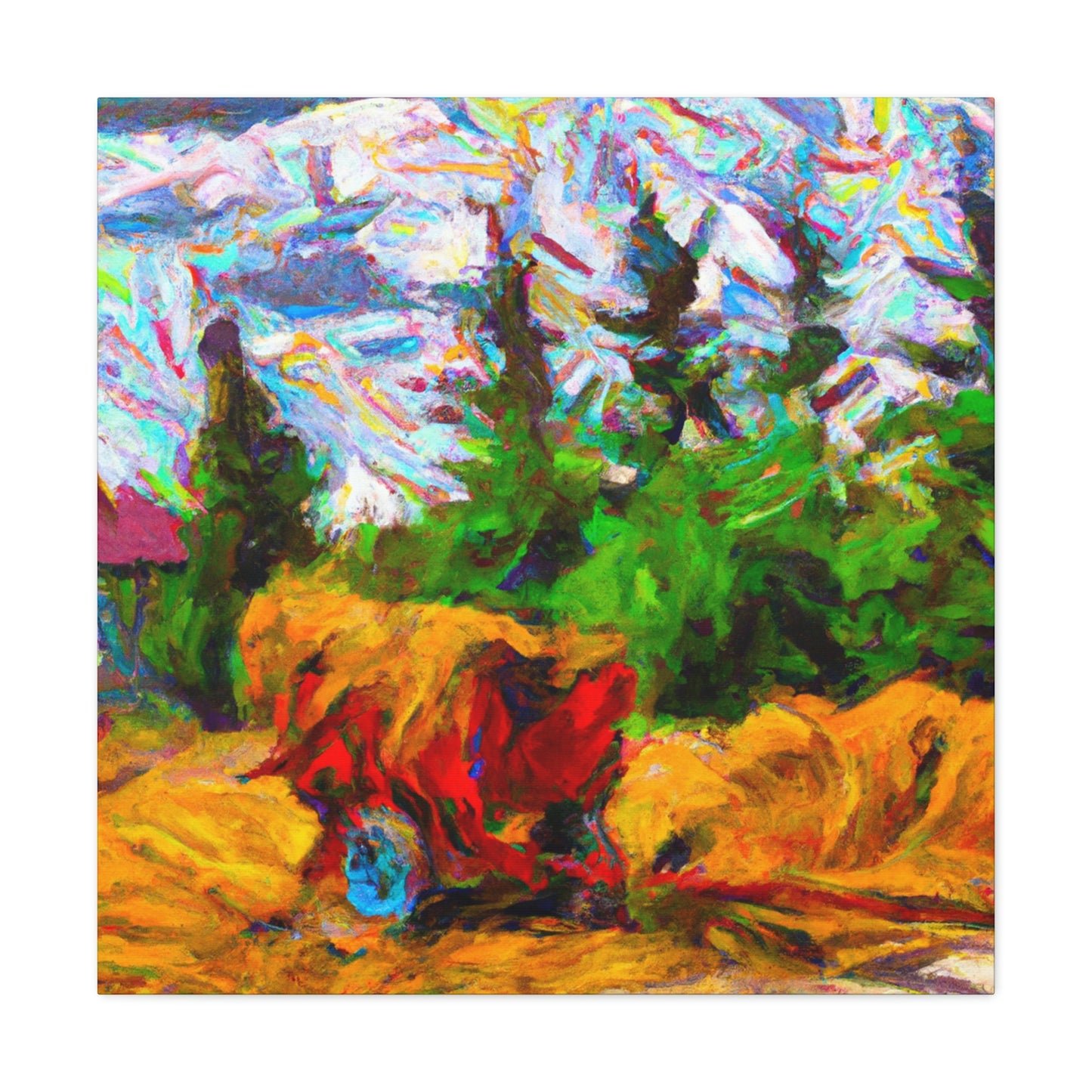 "Hay Wagon Odyssey" - Canvas