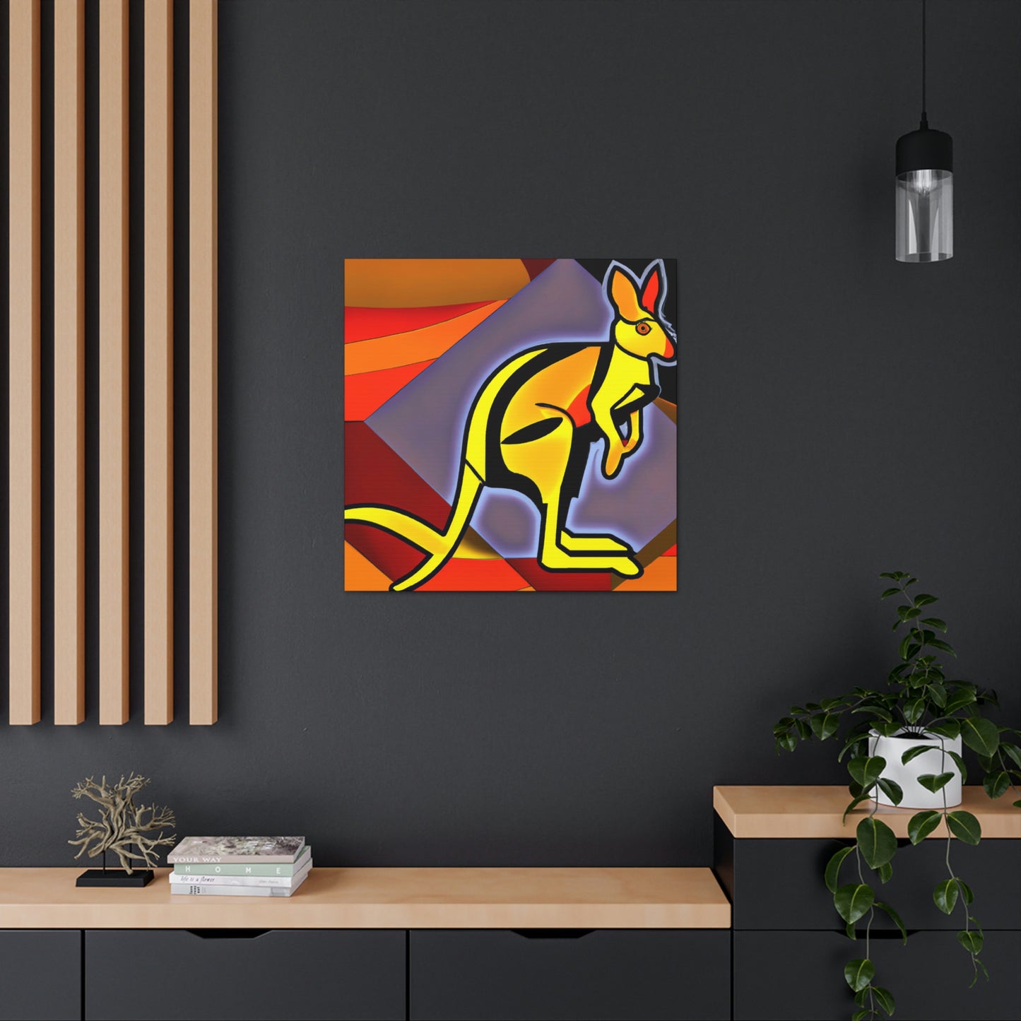 "Wallaby's Roaring Dance" - Canvas