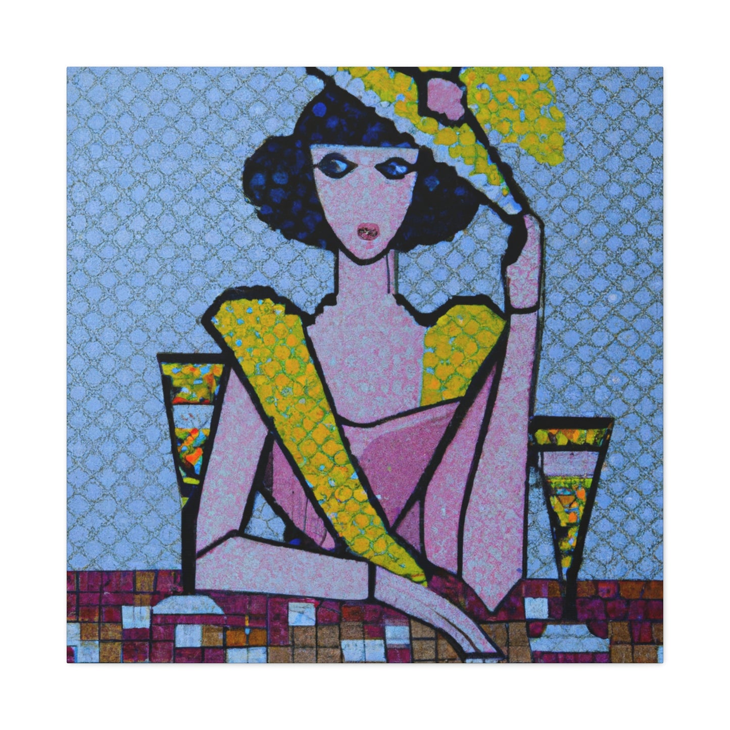 "Art Deco Pointillisme" - Canvas