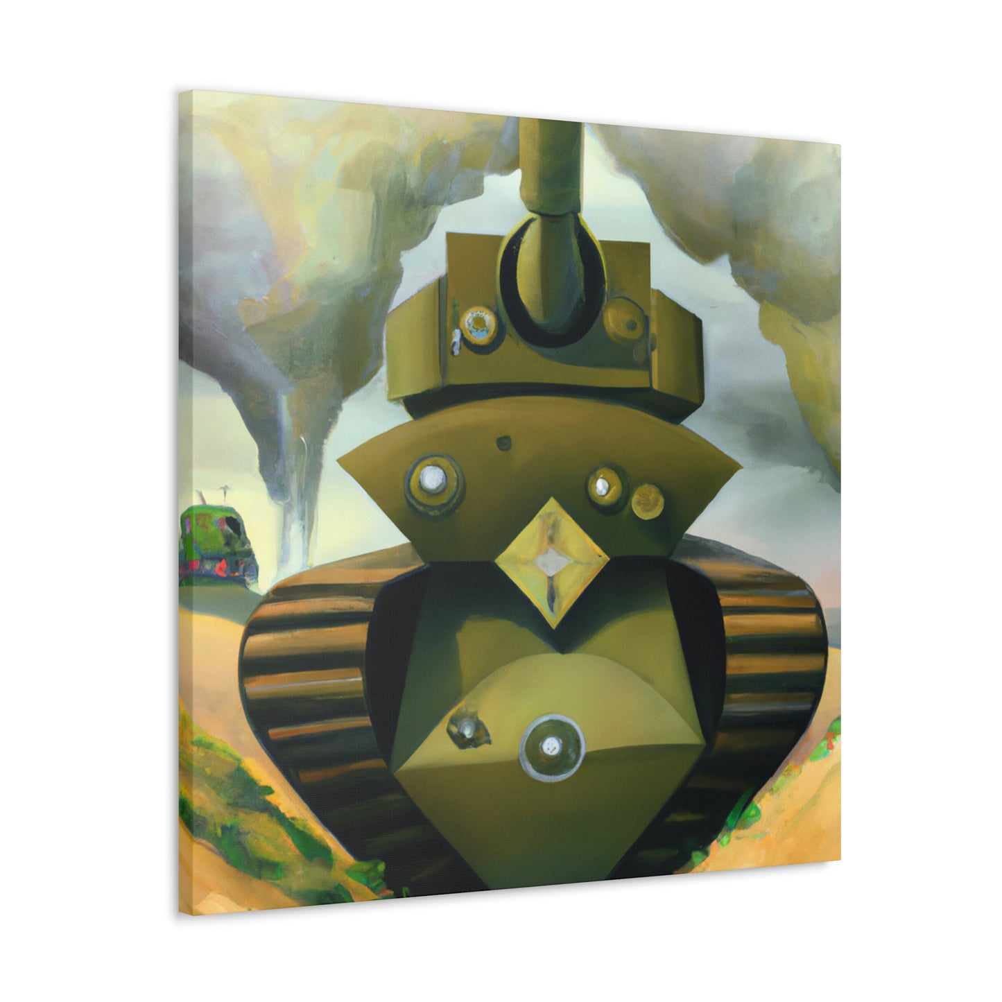 "Tank Turret Dreamscape" - Canvas