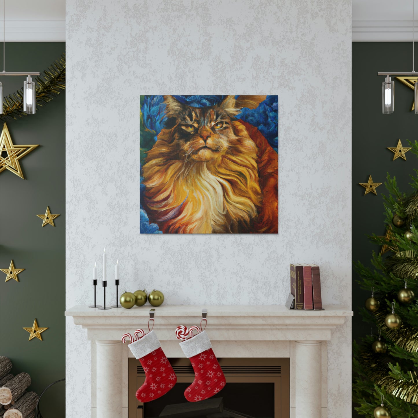 Maine Coon Majesty - Canvas