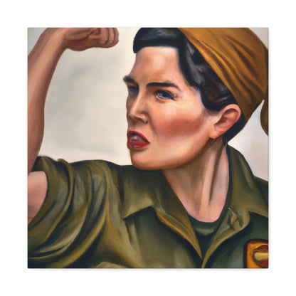 "Rosie the Riveter Stands" - Canvas